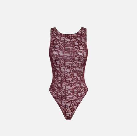 Elisabetta Franchi - Body In Tulle Lettering