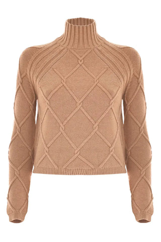 KOCCA - Kocca - Maglia A Collo Alto Con Motivo A Rombi - Maglia Deanna