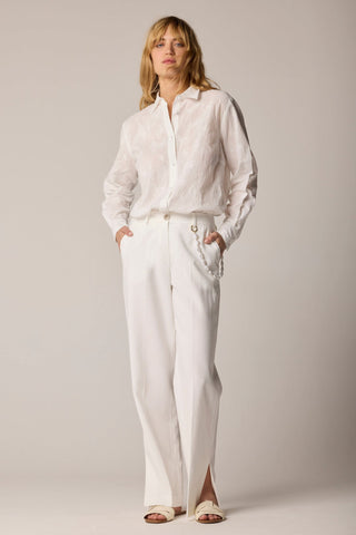 Kocca Pantalone con dettaglio perle DELMARE