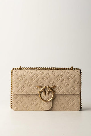 Pinko
Borsa a Tracolla Love Bag con Pattern LogoBEIGE-GRIGIO FUMO-ANTIQUE GOLD