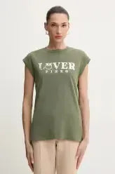 Pinko t-shirt in cotone donna colore verde