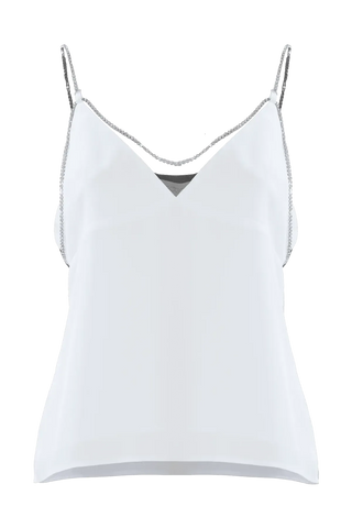 Top svasato con spalline in strass - Top ANAISA