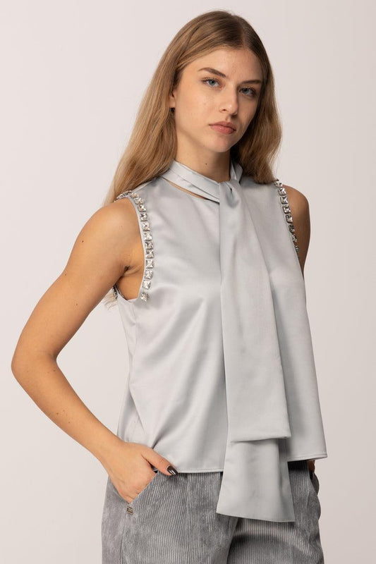 ENRIQUETA TOP CREPE SATIN