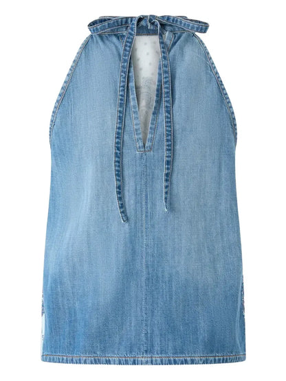 ZINGARELLA TOP LIGHT DENIM