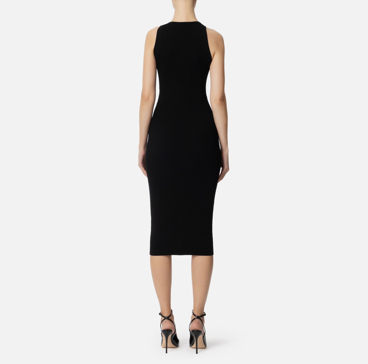 Abito a costine con cut out