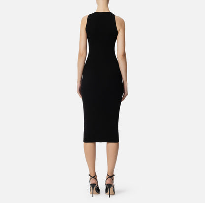 Abito a costine con cut out