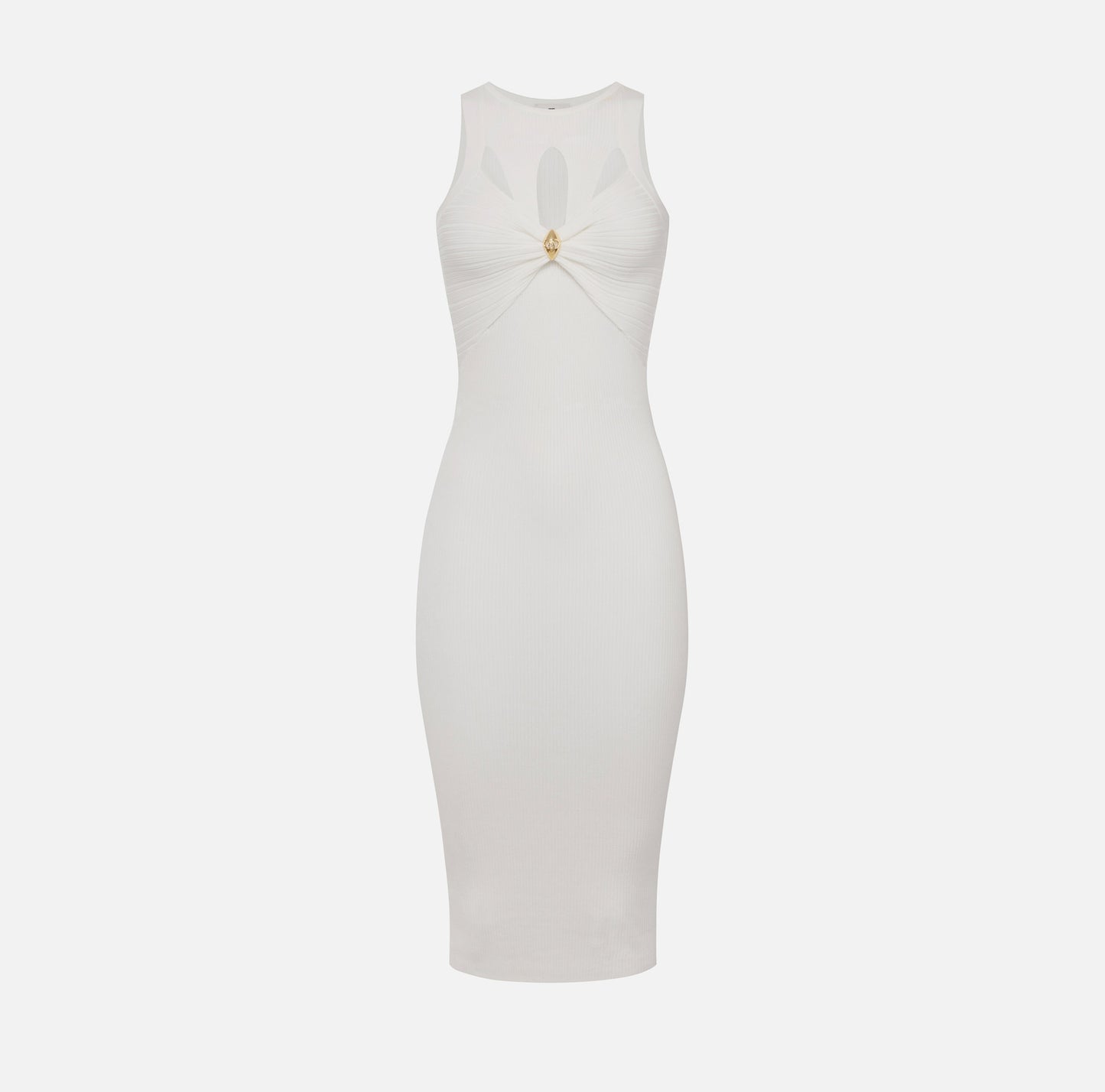 Abito a costine con cut out