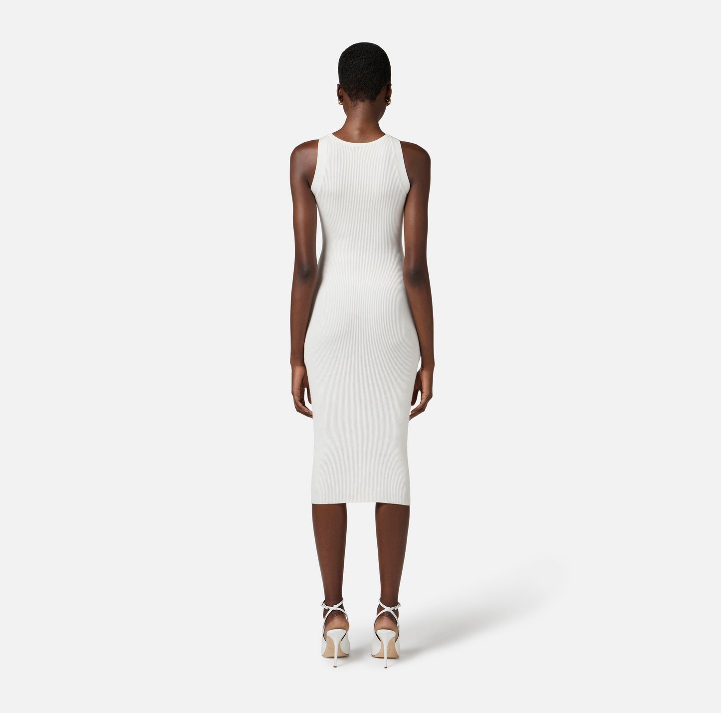 Abito a costine con cut out
