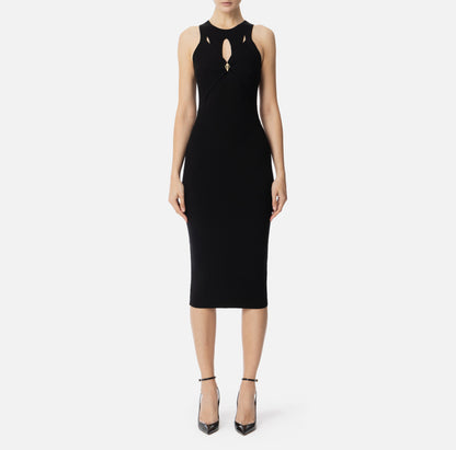Abito a costine con cut out