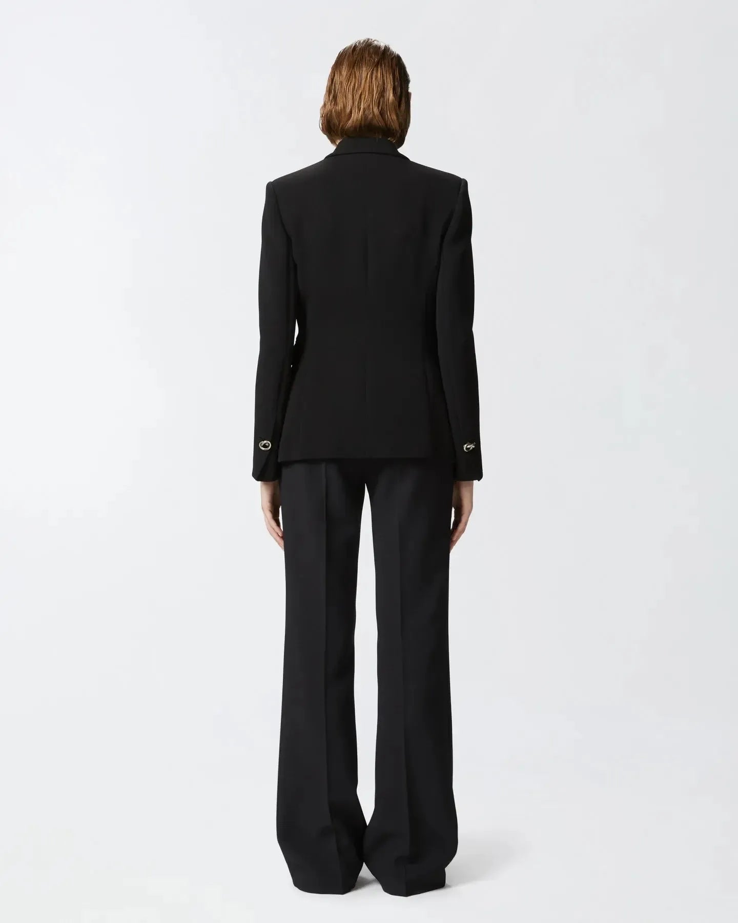 Blazer in cady tecnico con bottoni in metallo