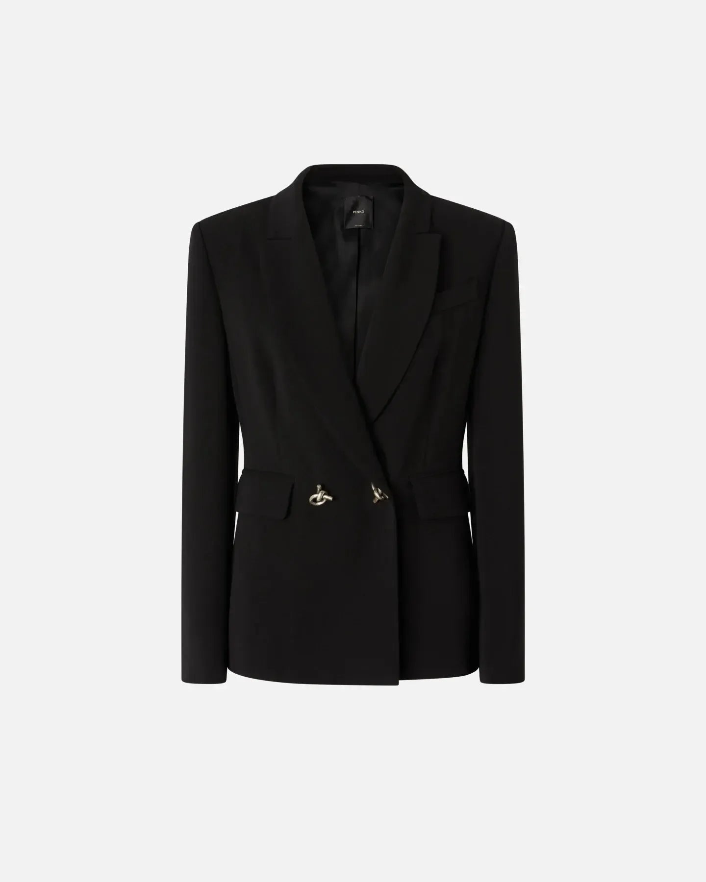 Blazer in cady tecnico con bottoni in metallo