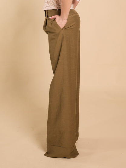 Blugirl Pantalone palazzo con tasche a filo