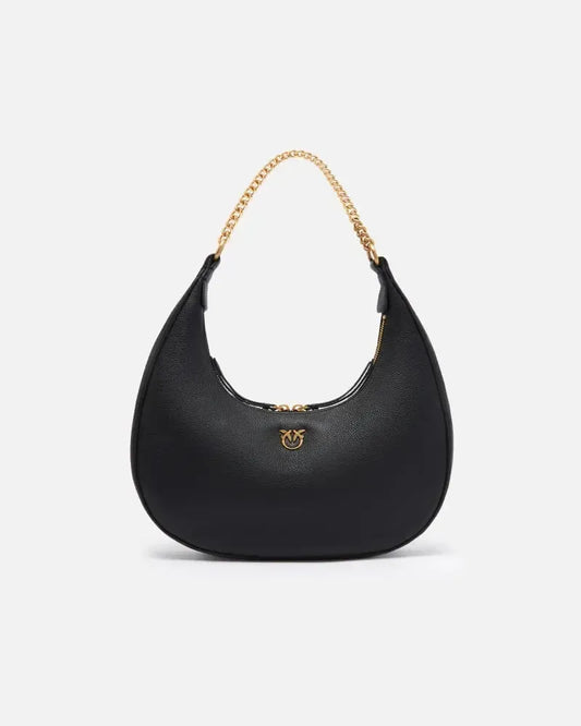 Borsa Grande A Spalla In Pelle Bottalata Con Catena