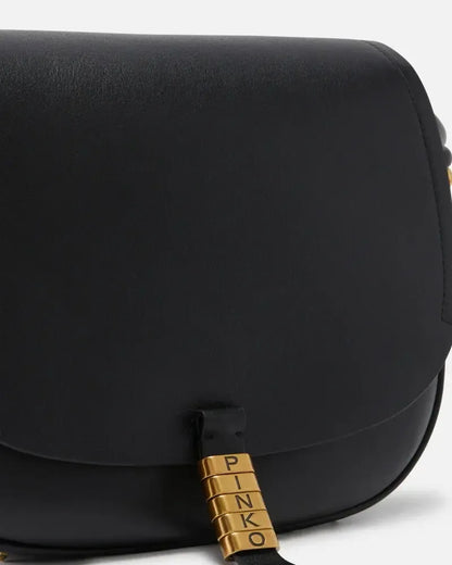 Borsa grande a tracolla in pelle con nodi