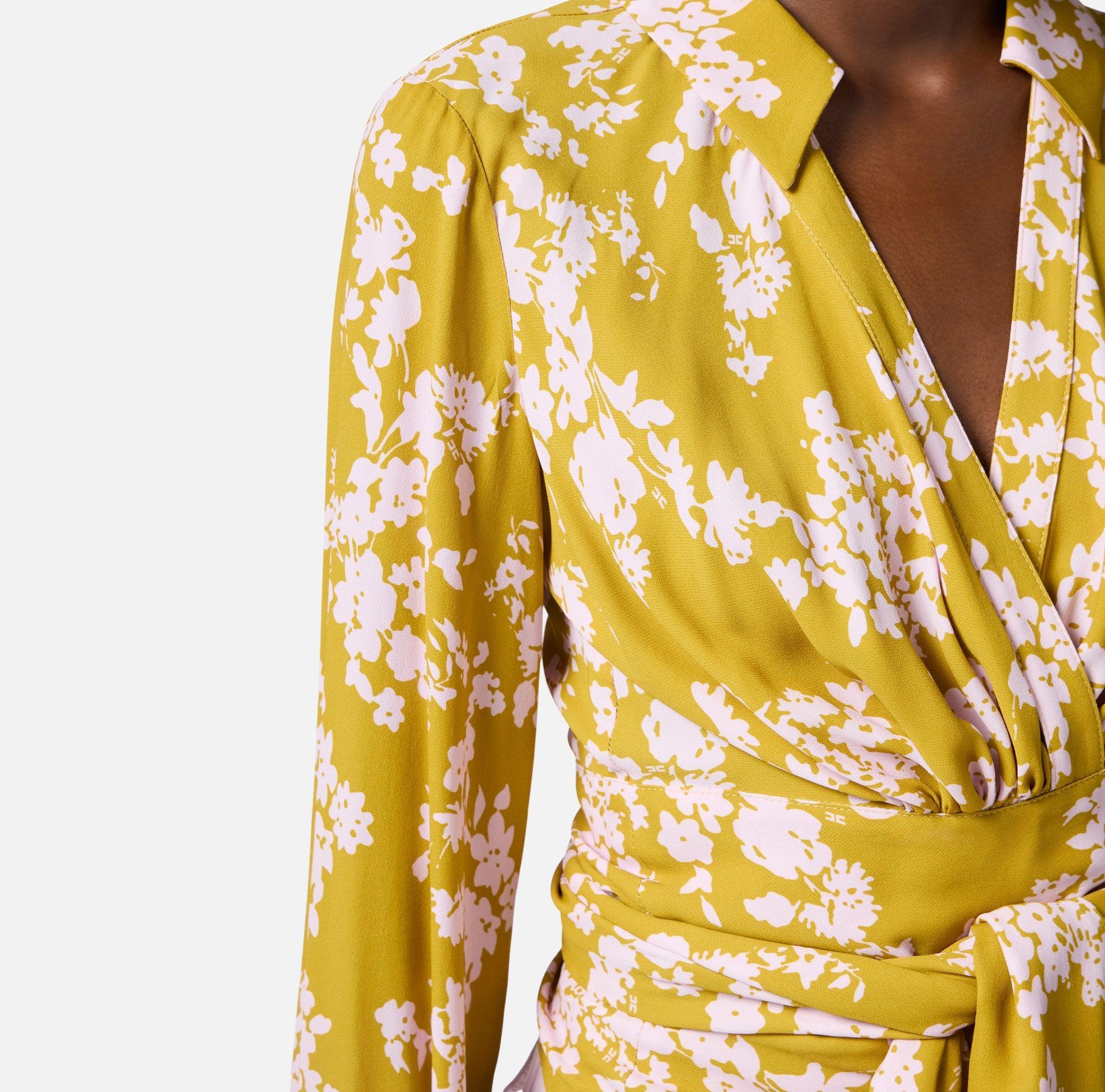 Camicia in georgette con fusciacca