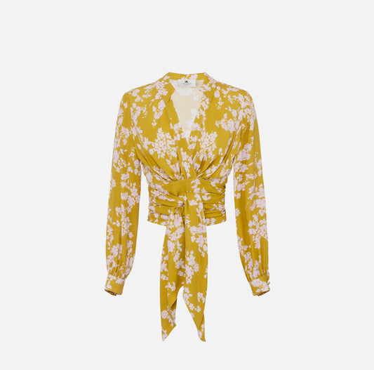 Camicia in georgette con fusciacca