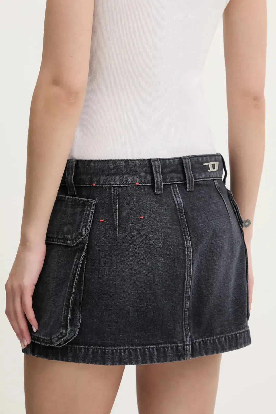 Diesel Gonna cargo in denim De-Ton