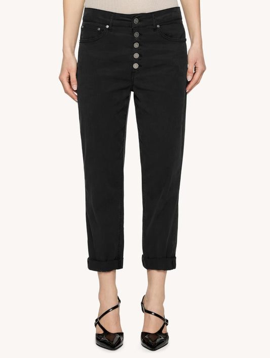 Dondup Pantaloni Koons loose in armatura di lyocell e cotone