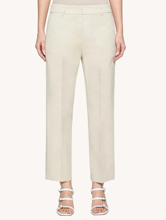Dondup Pantaloni Meli cropped loose in gabardina compact