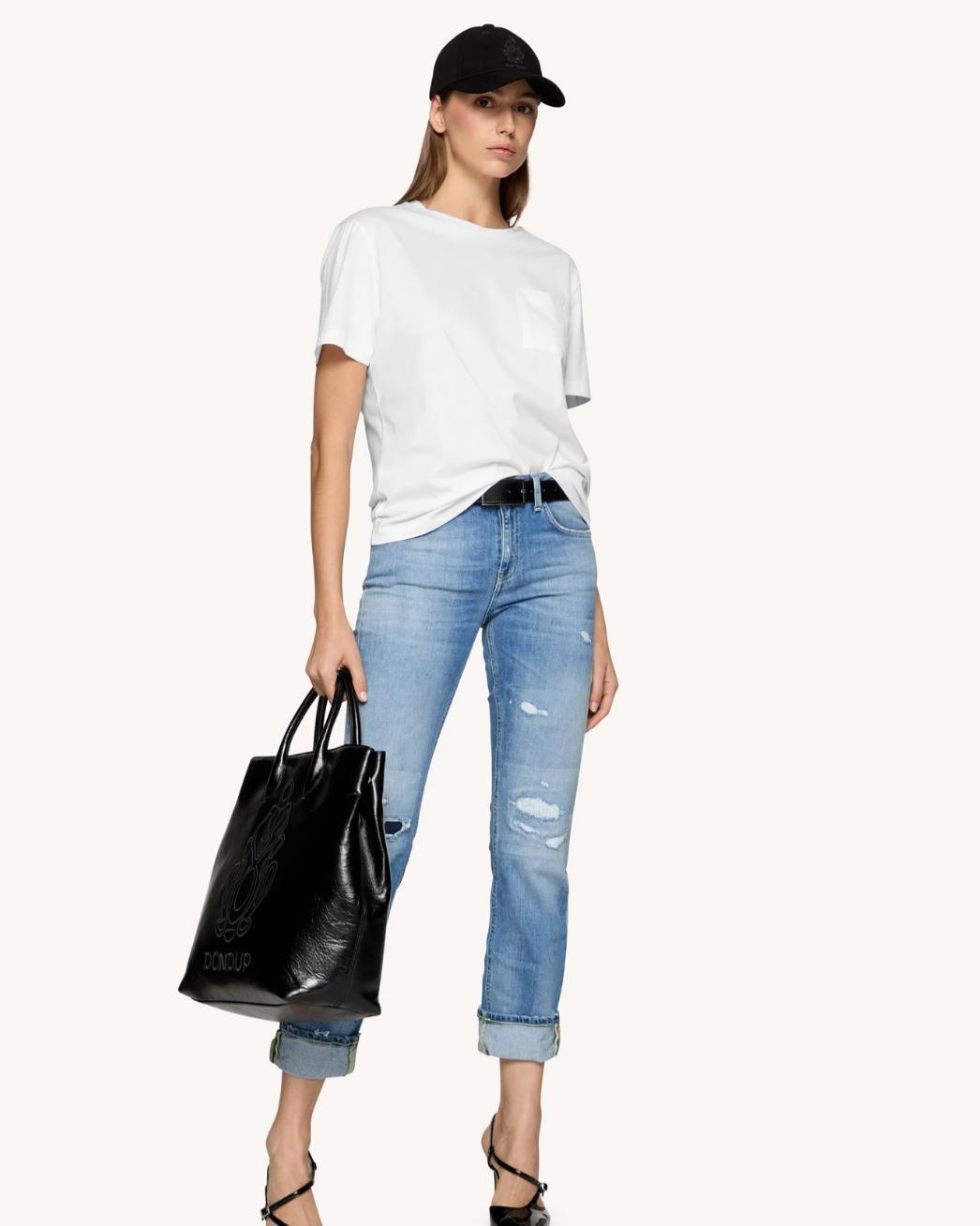 Dondup T-shirt girocollo regular in jersey