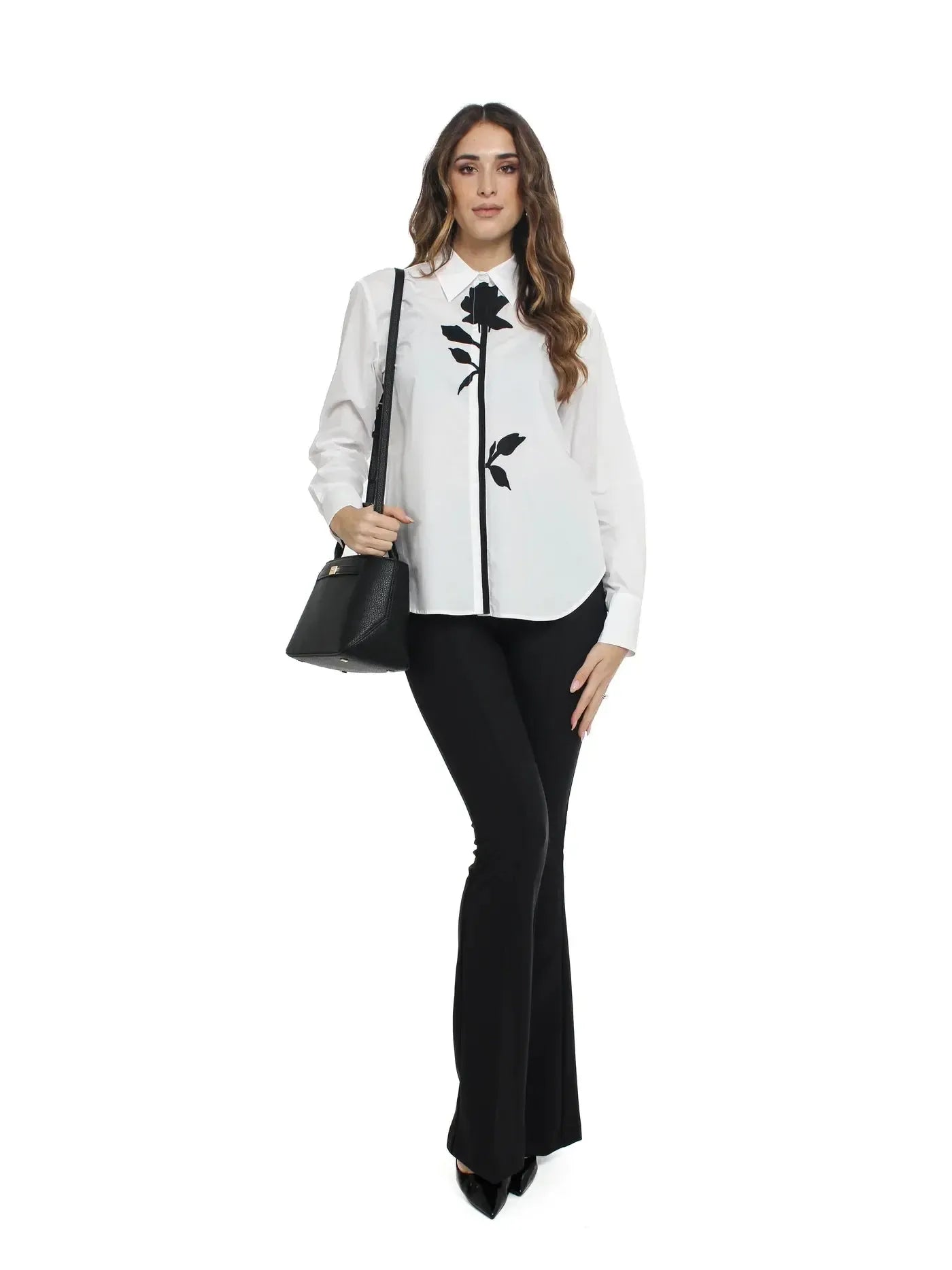 ECS CAMICIA REG POP RICAMATO