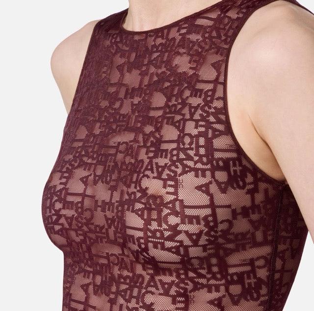 Elisabetta Franchi - Body In Tulle Lettering