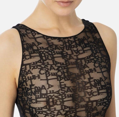 Elisabetta Franchi - Body In Tulle Lettering