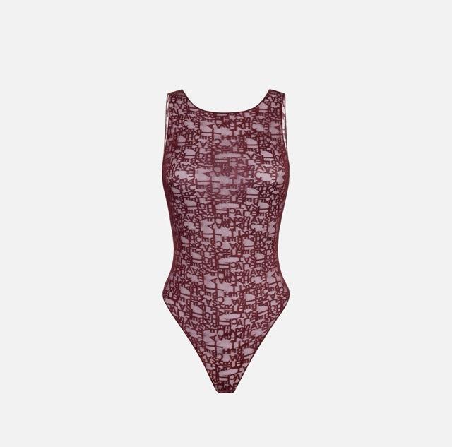Elisabetta Franchi - Body In Tulle Lettering