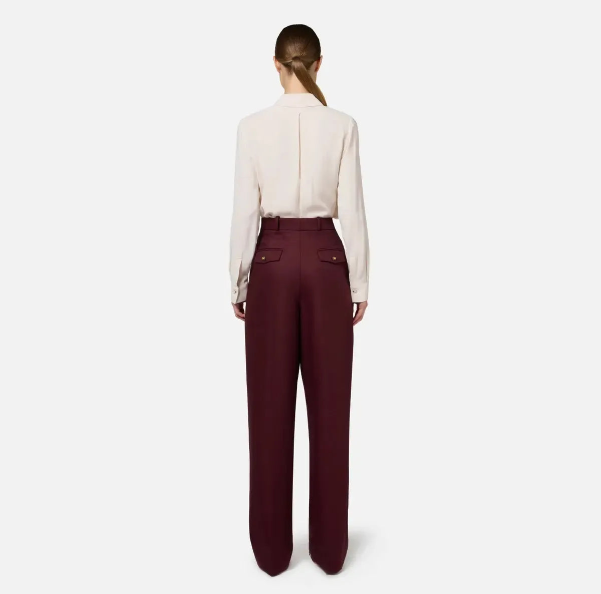 Elisabetta Franchi - Camicia In Georgette Con Patte Ricamate
