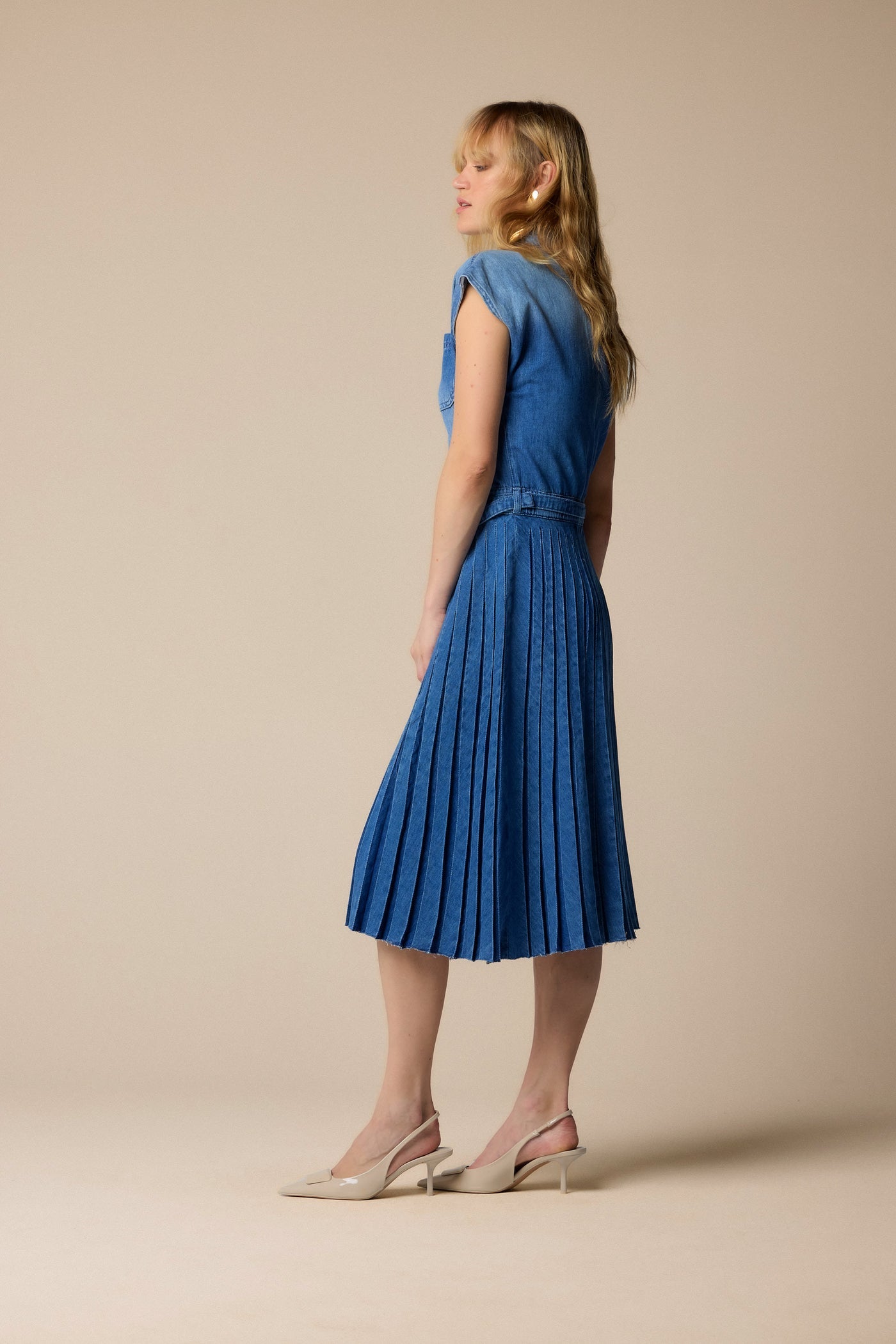 Kocca Abito midi in denim AMEL