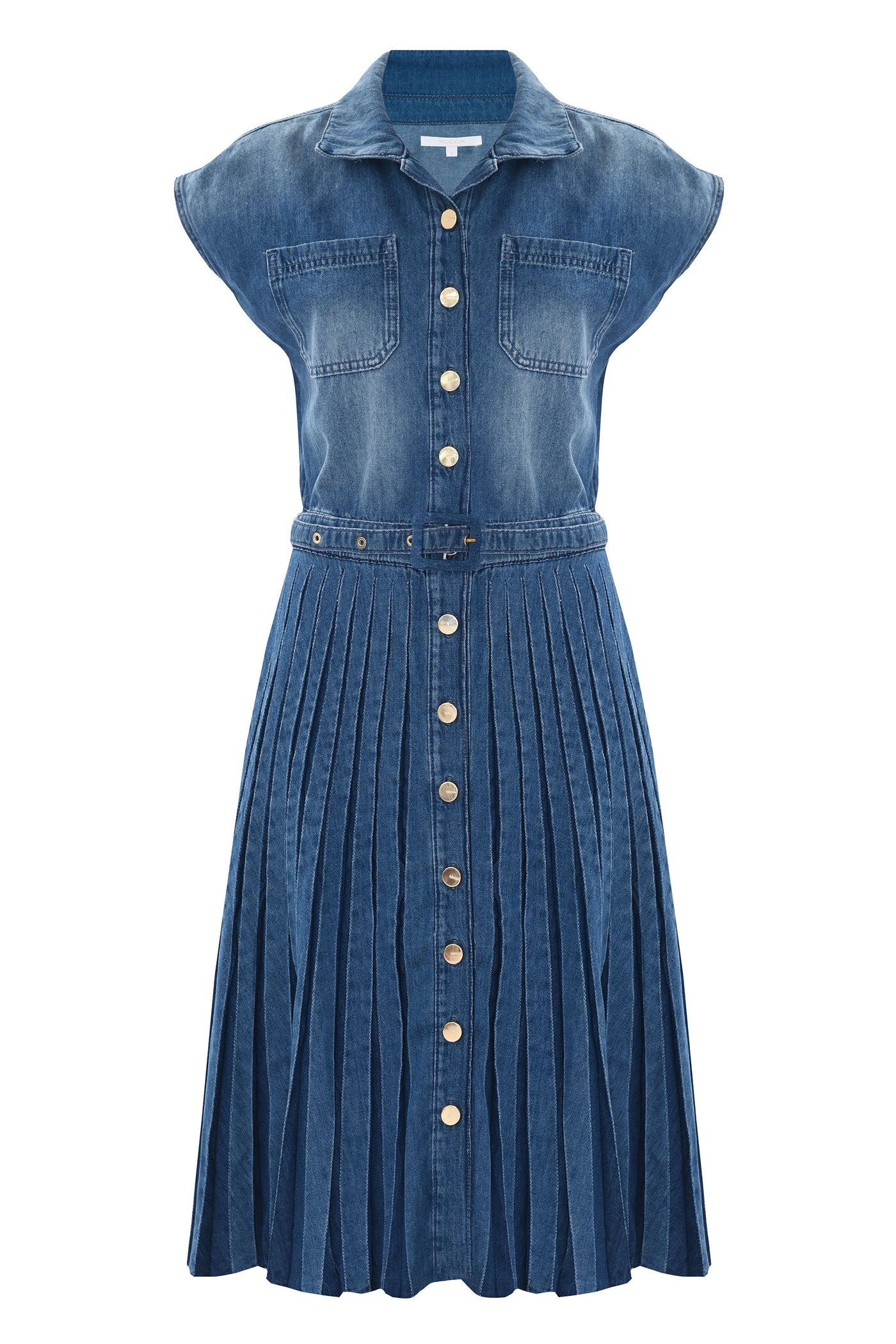 Kocca Abito midi in denim AMEL