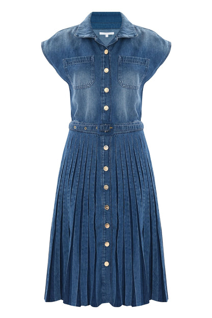 Kocca Abito midi in denim AMEL