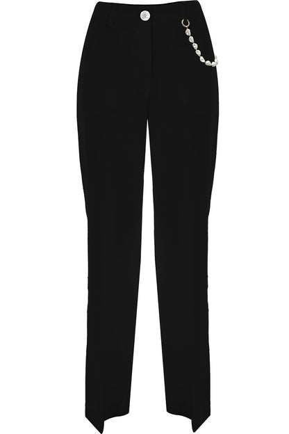 Kocca Pantalone con dettaglio perle DELMARE