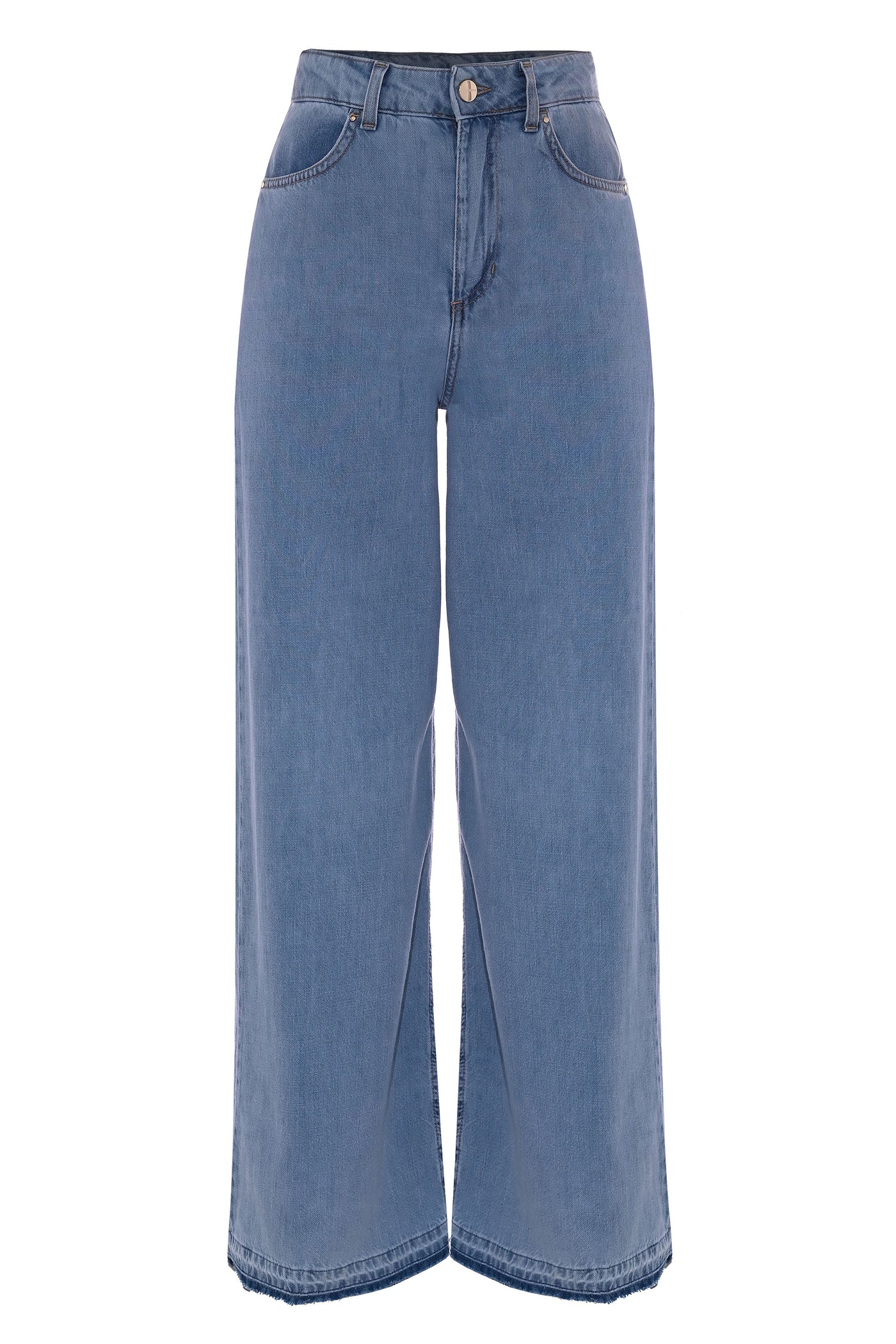 Kocca Pantalone in denim a gamba larga Lulla