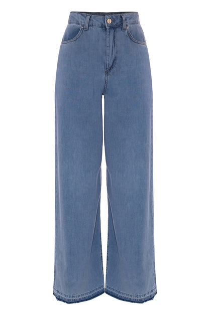 Kocca Pantalone in denim a gamba larga Lulla
