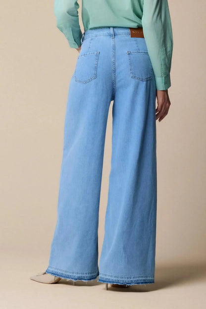 Kocca Pantalone in denim a gamba larga Lulla