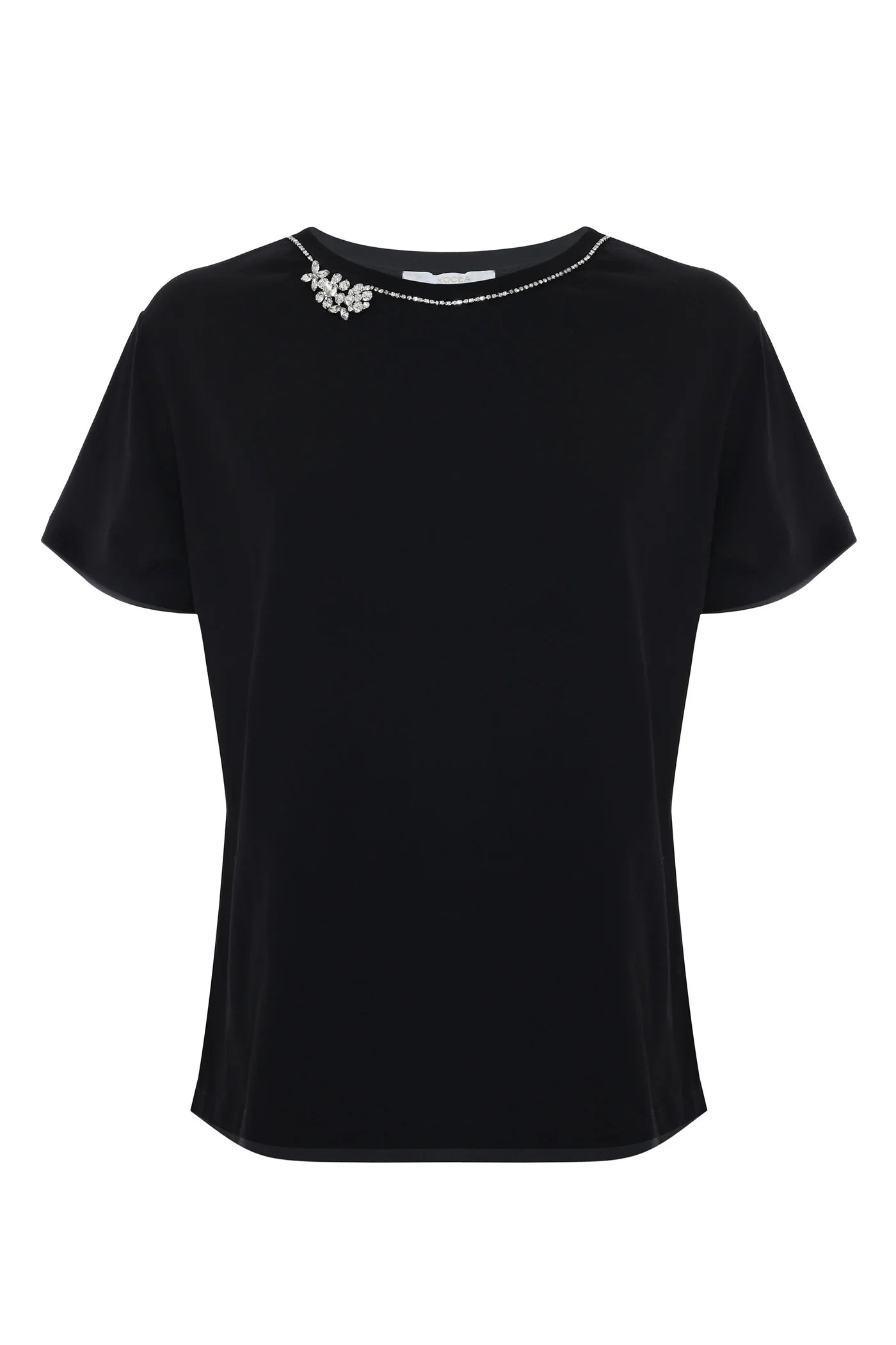 Kocca T-shirt con decorazione sullo scollo EGLE