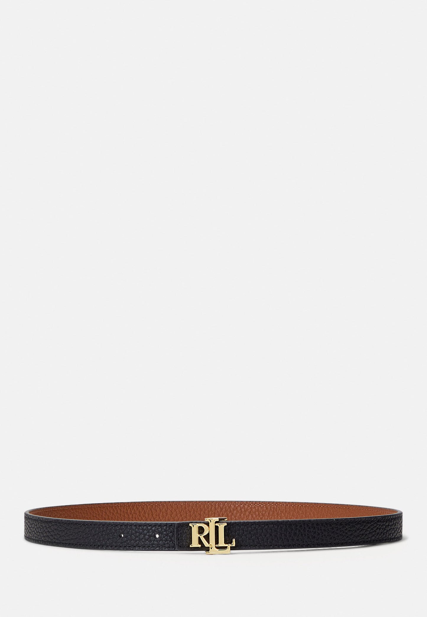 LOGO REVERSIBLE LEATHER SKINNY BELT - Cintura