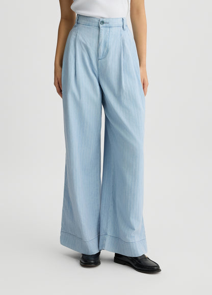 Liu Jo Pantaloni in denim gessato ecosostenibile