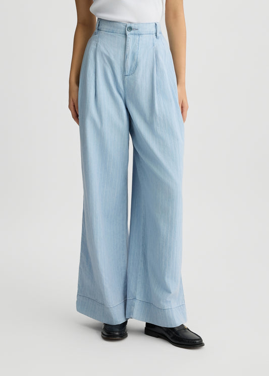 Liu Jo Pantaloni in denim gessato ecosostenibile