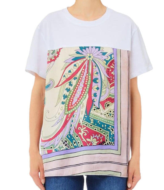 Liu Jo T-Shirt Bianca/Spring foulard Donna