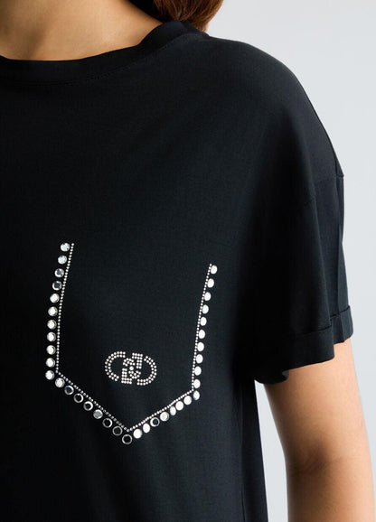 Liu Jo T-Shirt donna con strass