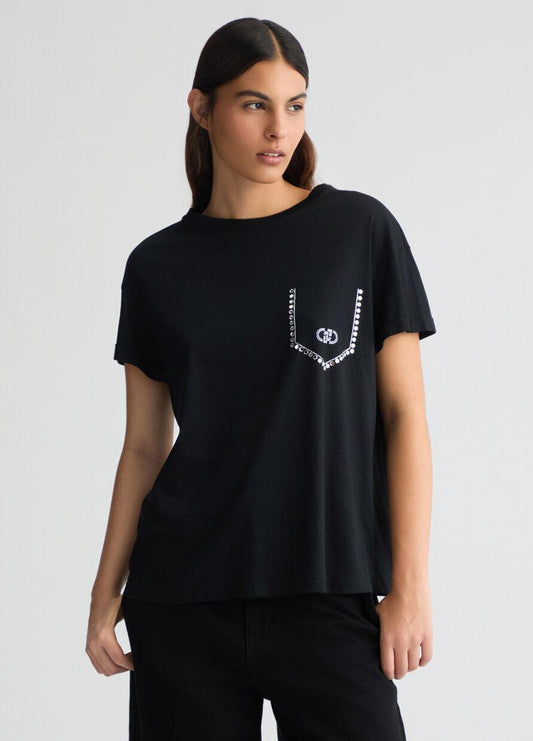 Liu Jo T-Shirt donna con strass