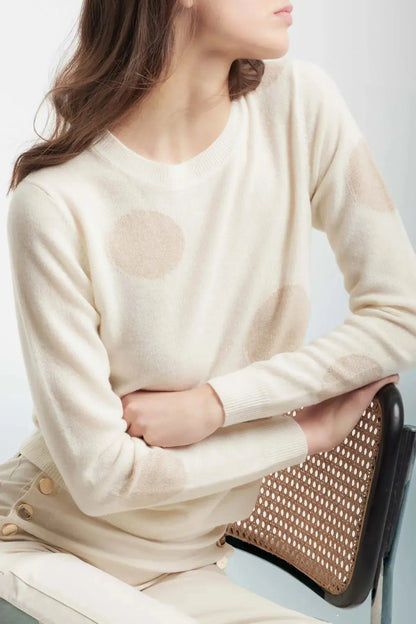 Maglia a maniche lunghe con fantasia geometrica LUCILLA