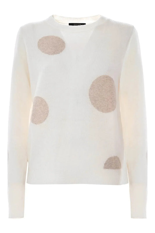Maglia a maniche lunghe con fantasia geometrica LUCILLA