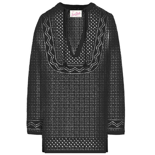 Mc2 Saint Barth copri costume crochet nero