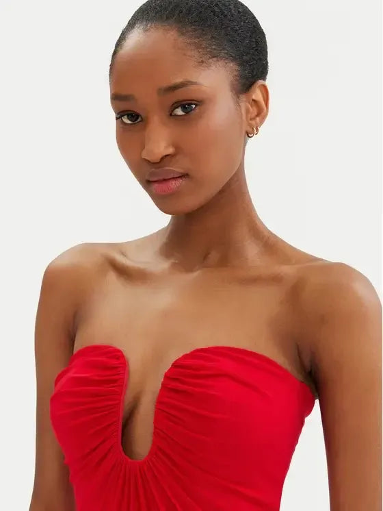 PINKO Abito da cocktail Rosso Regular Fit