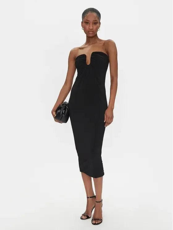 PINKO Abito da cocktail Rosso Regular Fit