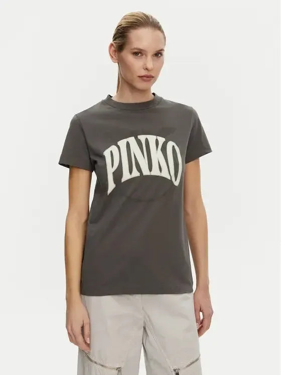 PINKO T-shirt Start Beige Regular Fit