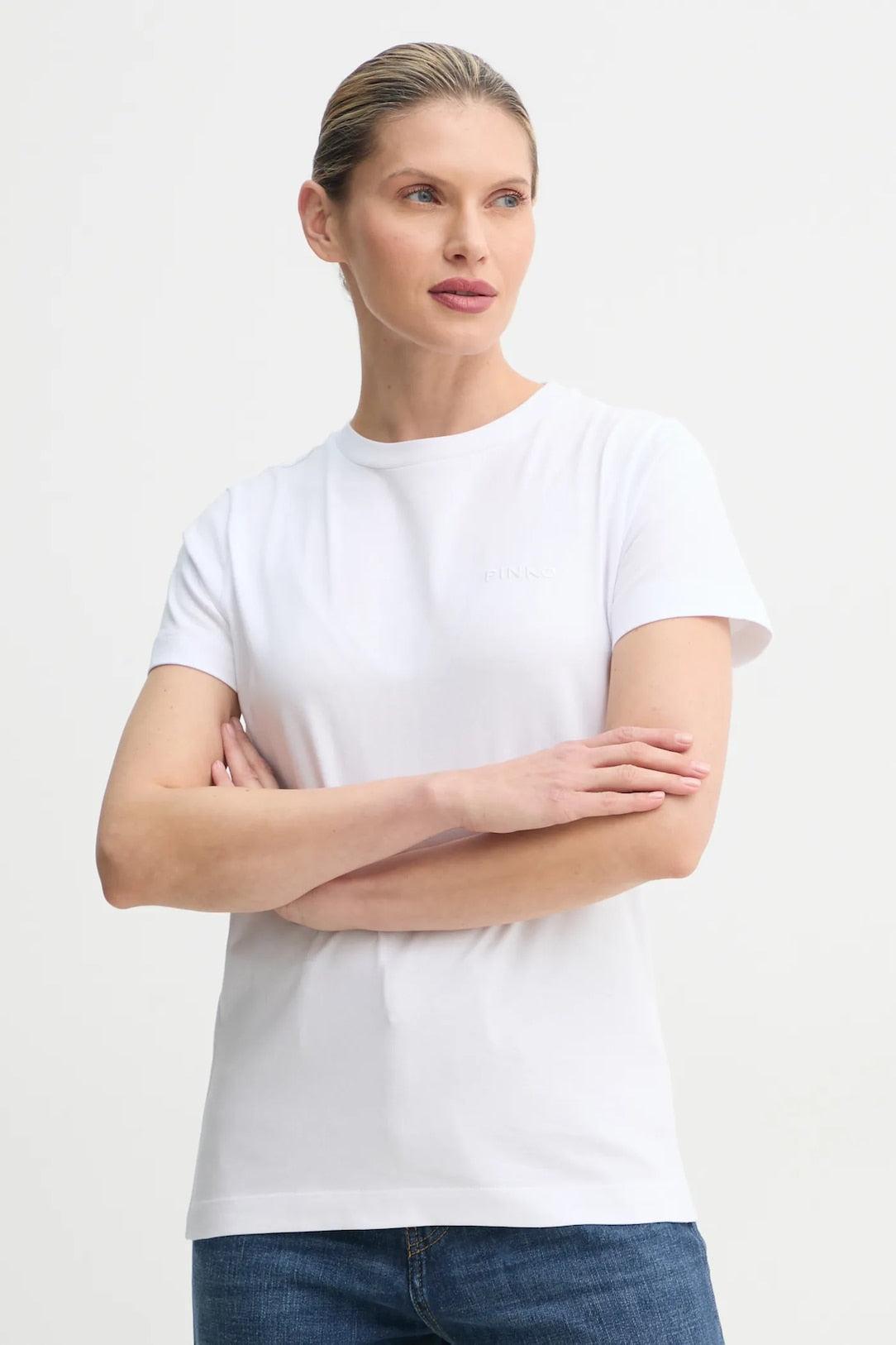 PINKO T-shirt Start Bianco Regular Fit